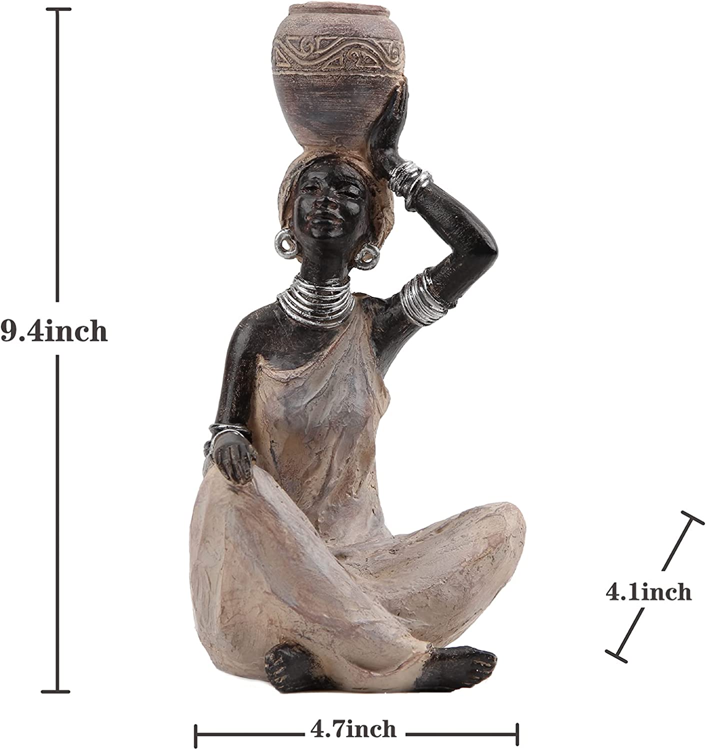 African Lady Statue for Home Decoration