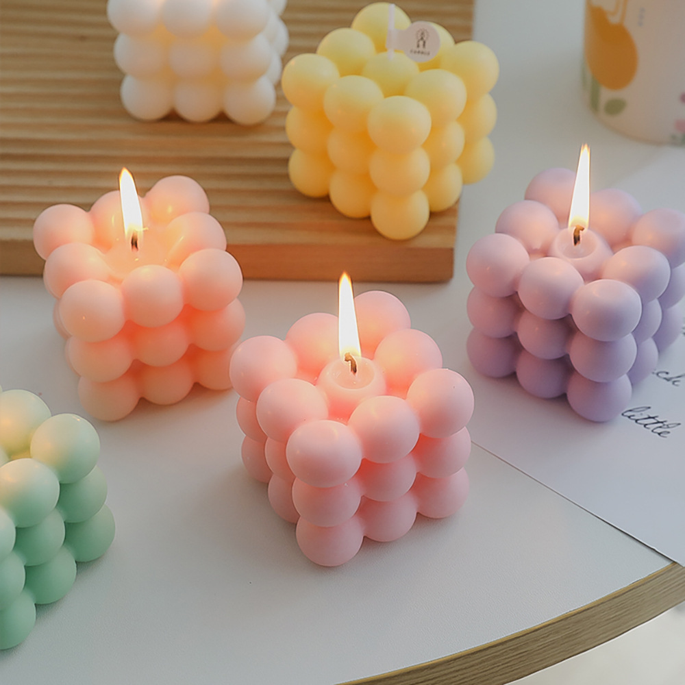 Cute Shape Handmade Soy Cube Candle
