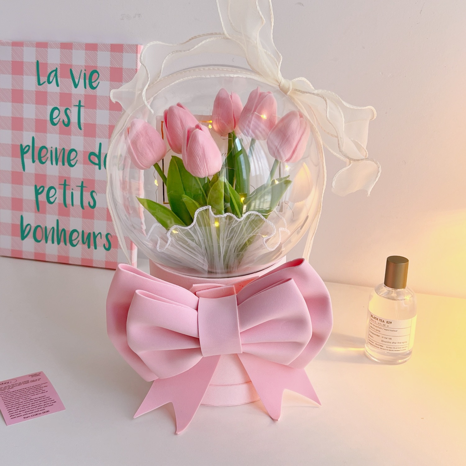 Forever Tulip Flower Night Light Home Decoration Gift for Her