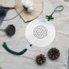 Flower of Life Spiral Wind Chimes Garden Hanging Decor