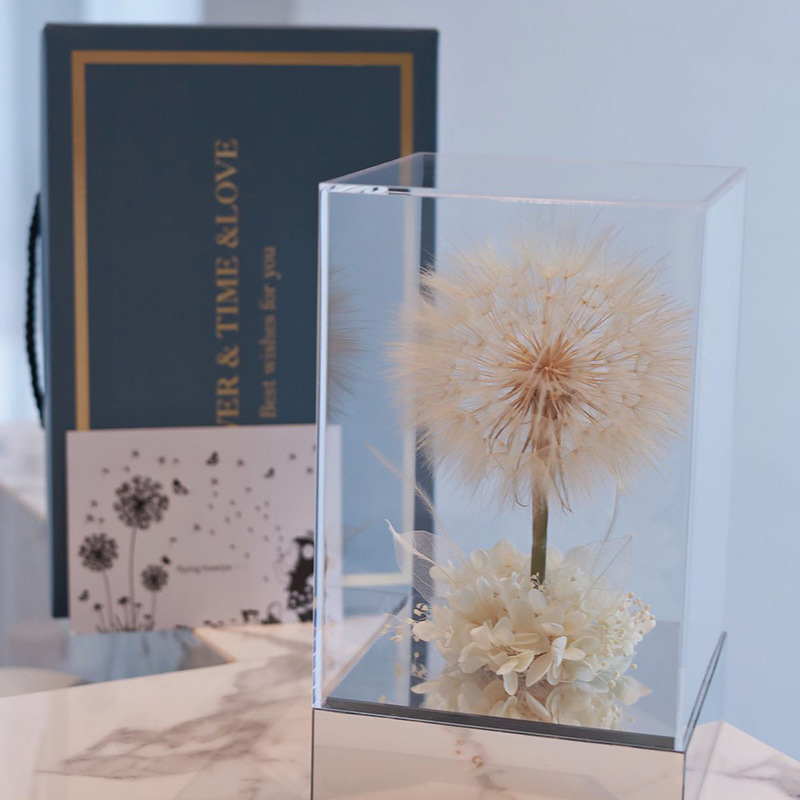 Dandelion Eternal Flowers Gift Box Home Decorative Ornaments