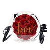 Beautiful Eternal Rose Flower in Acrylic Handbags Gifts for Ladies