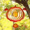 Stainless Rotating Pumpkin Wind Chime Hanging Ornament for Garden