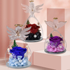 Eternal Rose in Glass Angel Figurines Romantic Gift for Her