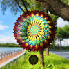 Peacock Tail 3D Wind Chime for Garden Hanging Decoration