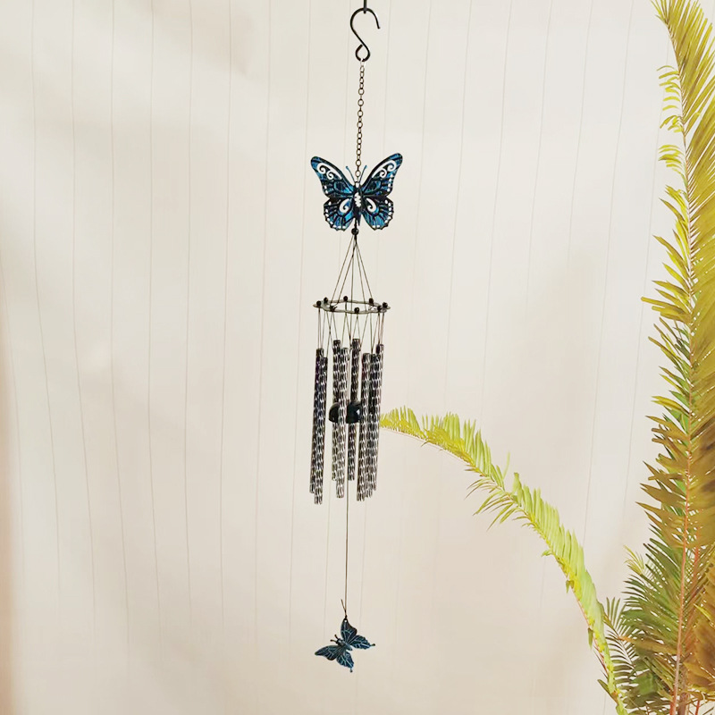 Butterfly Wind Chimes for Outdoor Decorations Memorial Gift