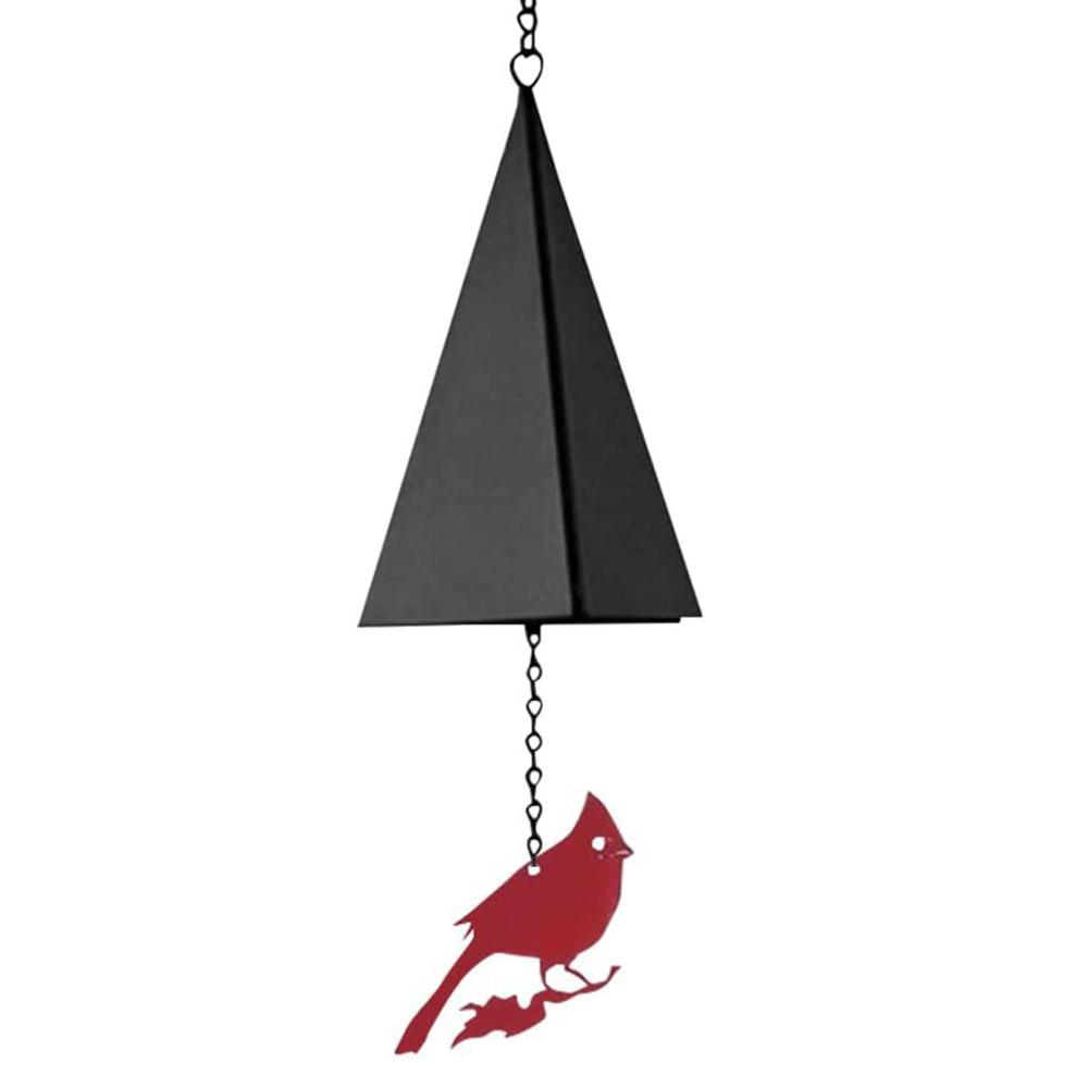 Cardinal Bird Wind Chime Outdoor Hanging Decor for Garden