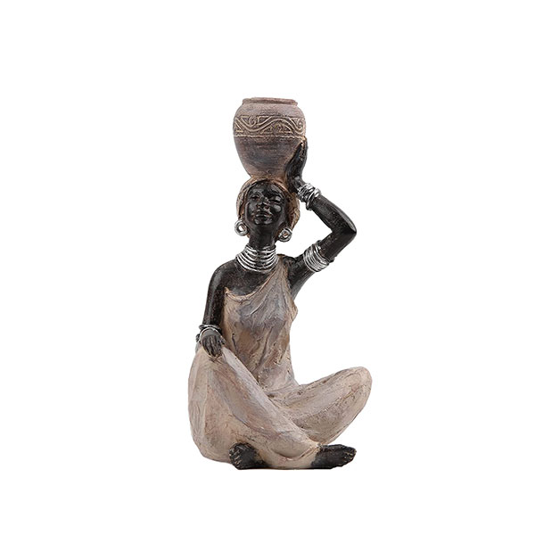 African Lady Statue for Home Decoration
