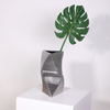 Silver Flower Vase for Home Decor Modern Ceramic Vase