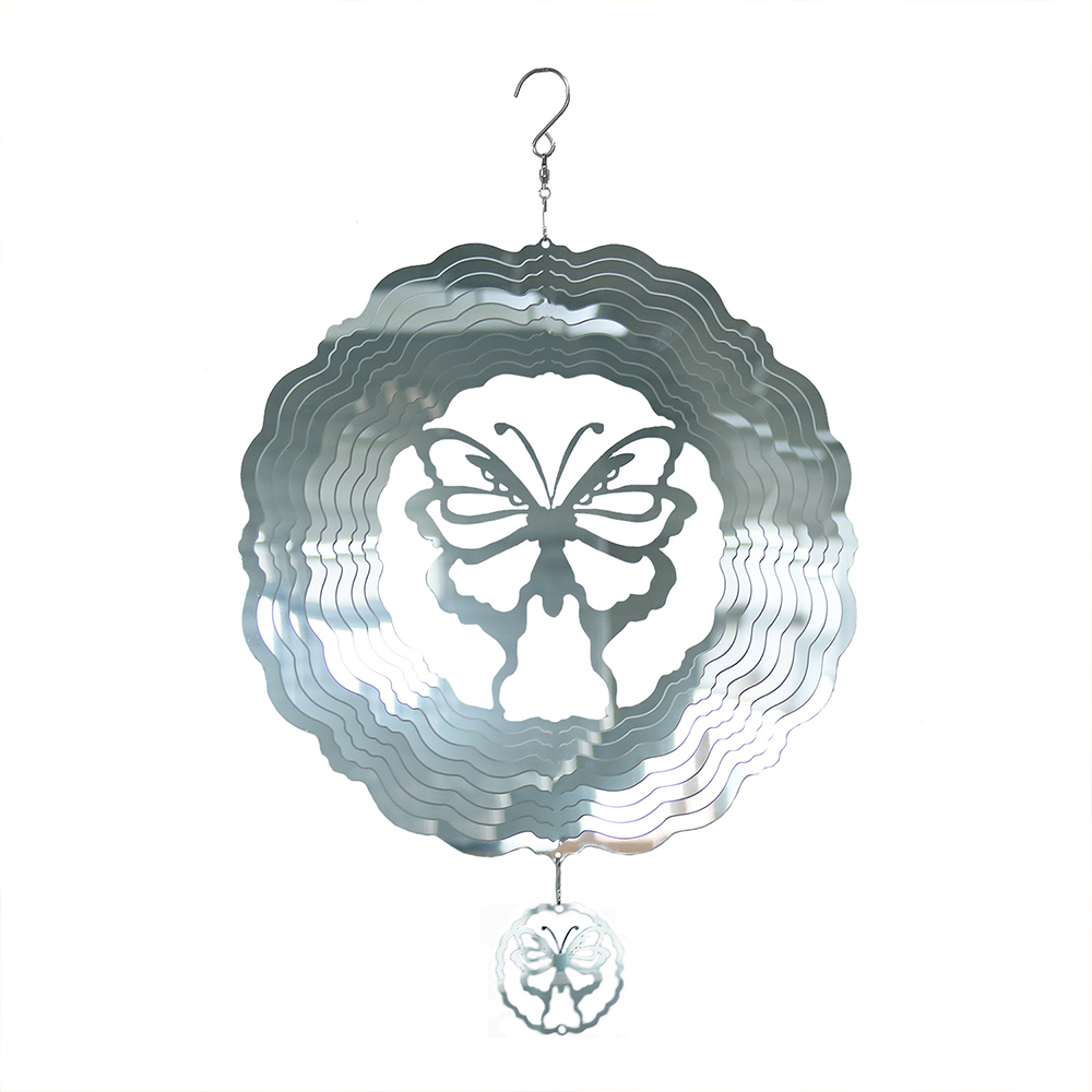 3D Butterfly Metal Wind Chimes Outdoor Decor