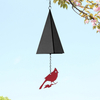 Cardinal Bird Wind Chime Outdoor Hanging Decor for Garden