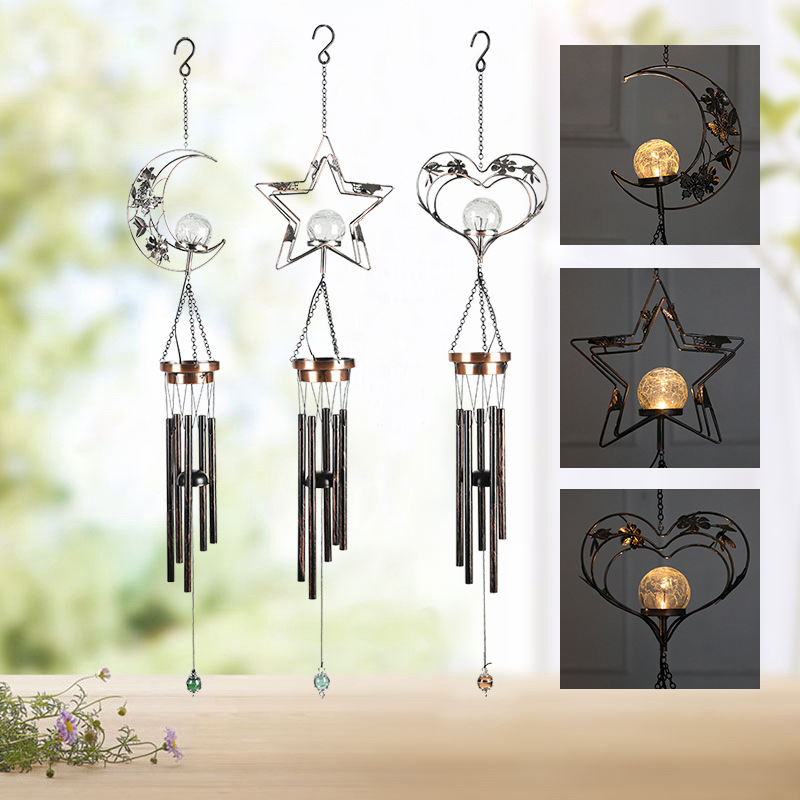 Moon Solar Wind Chimes Garden Decor Gift for Women