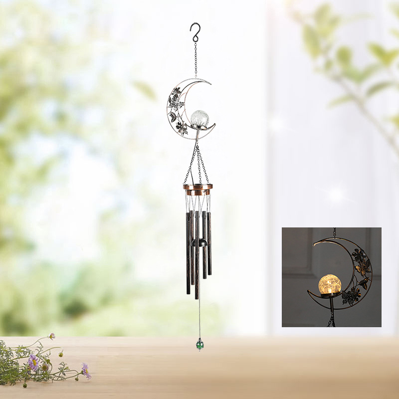 Moon Solar Wind Chimes Garden Decor Gift for Women