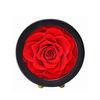 Preserved Rose in PU Leather Box for Home Decor Gift for Her