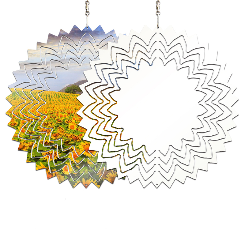 Stainless Steel Wind Chime 3D Sunflower Outdoor Garden Decoration