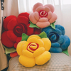 Plush Rose Shape Throw Pillows 