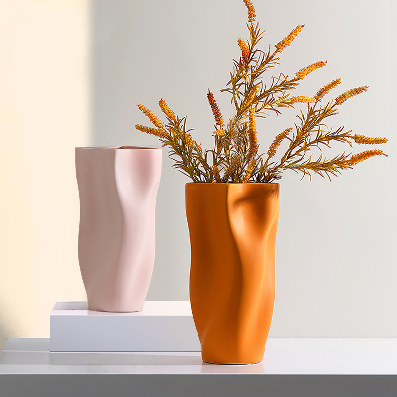 Water Ripples Morandi Ceramic Vase