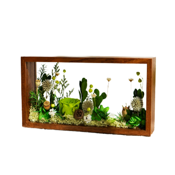 Forever Flowers in A Solid Wood Photo Frame