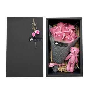 Bear Soap Flower Gift Box