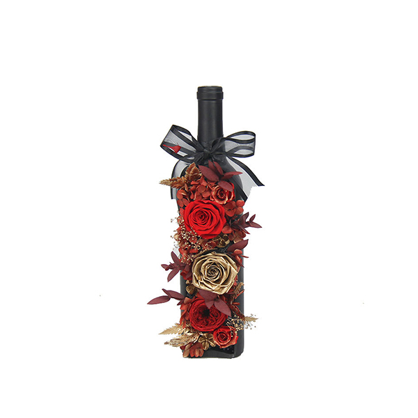 Forever Flower Red Wine Bottle
