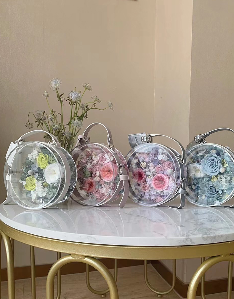 Forever Flowers Round Bag