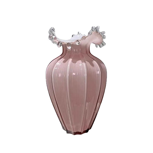French Teardrop Wave Glass Vase