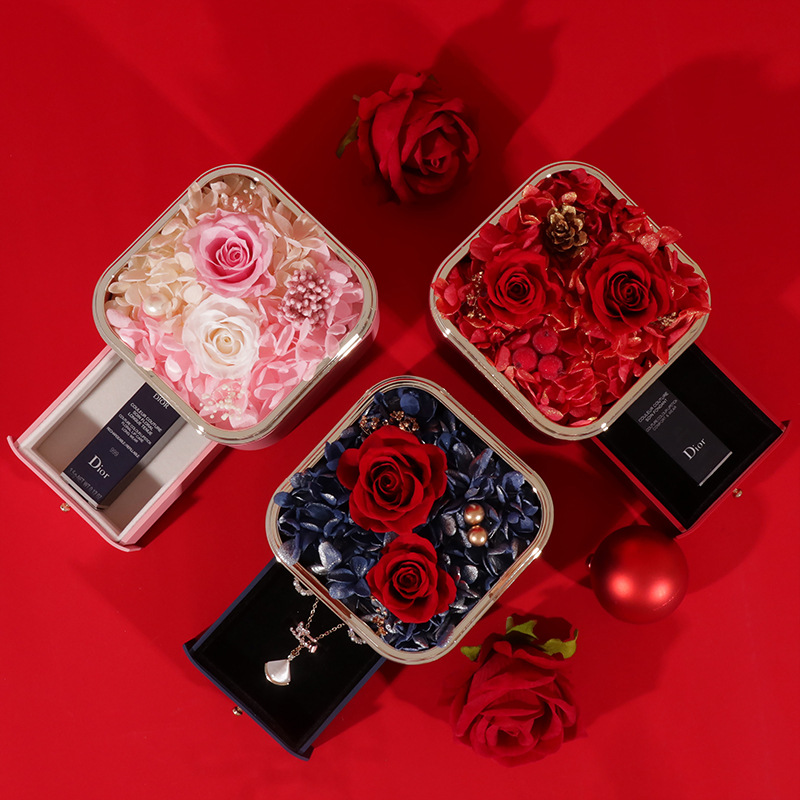 Forever Flowers Valentine's Day Jewellery Gift Set