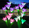 Solar Lily Flower Lights Garden Patio Yard Lawn Pathway Decor