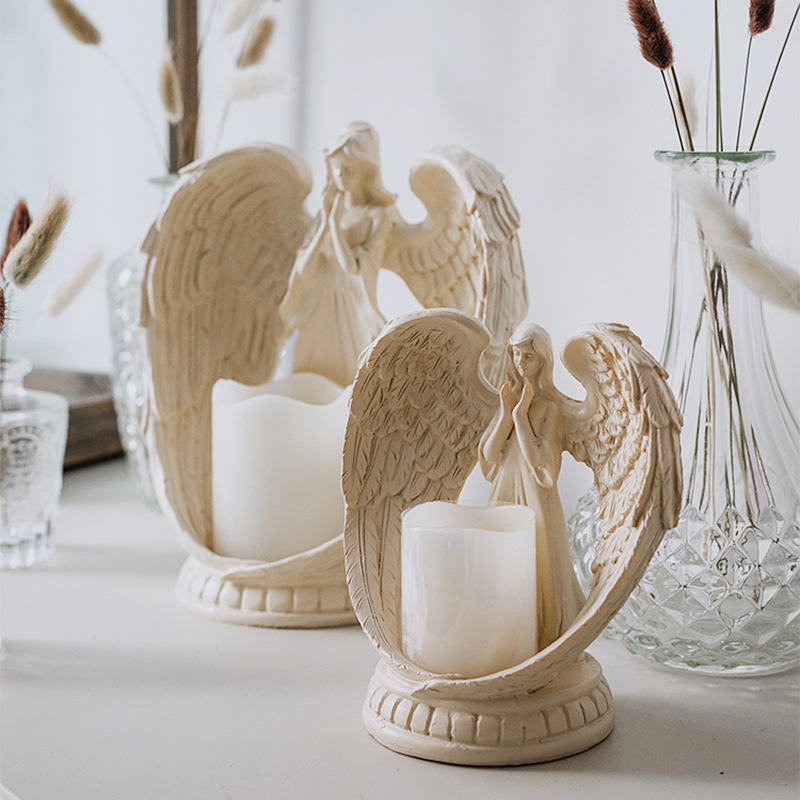 Angel Girl Wings Led Electronic Candle Decoration