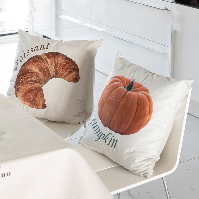 Food Dessert Print Throw Pillow