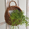 Rattan Hanging Planter Container