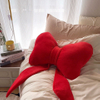 Red Bow Throw Pillows