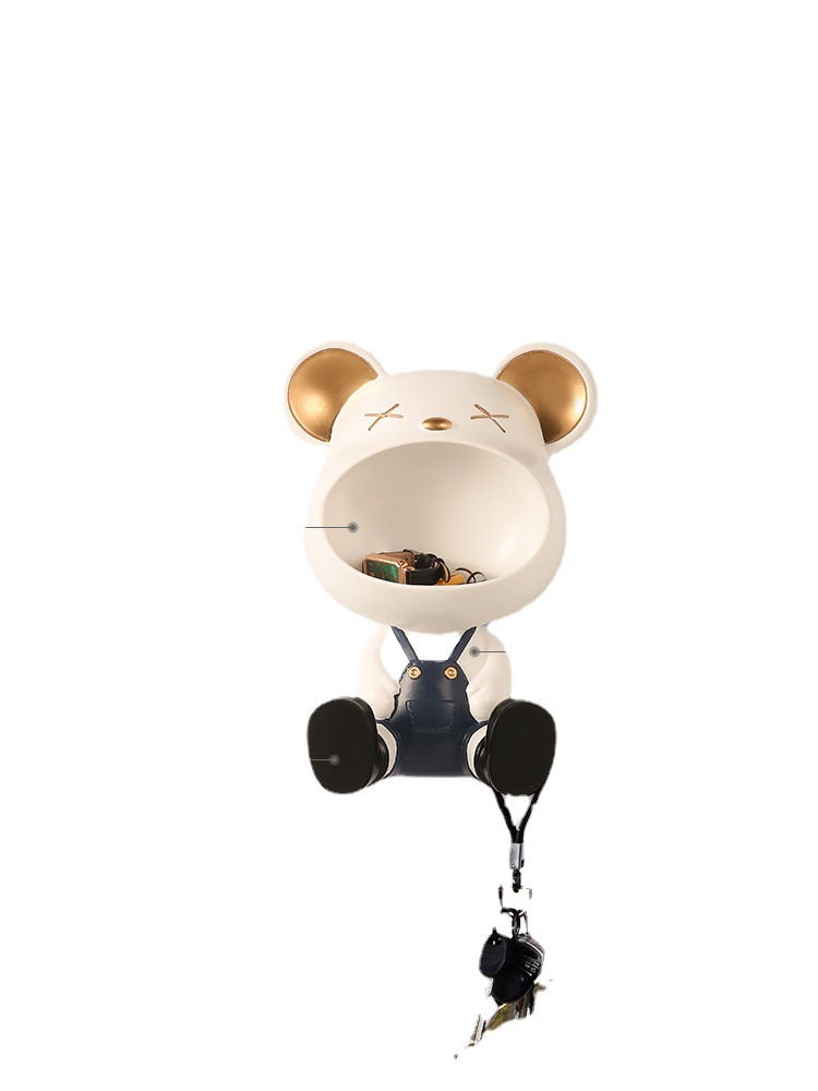 Bear Shape Storage Wall Decor