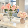 French Clear Cameo High Glass Vase