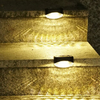 Solar Deck Lights Outdoor Garden Pathway Step Lights