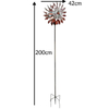 Solar Wind Spinners Swivel Multi-Color Lighting Garden Decor
