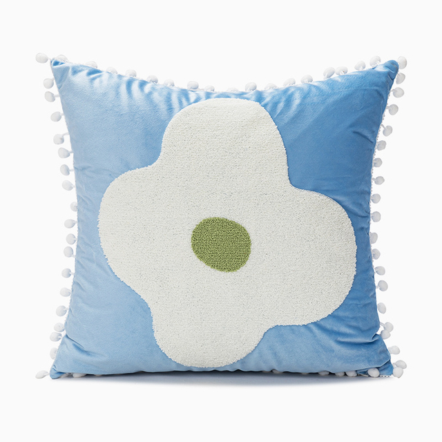 Anomalous Shaped Flower Throw Pillow