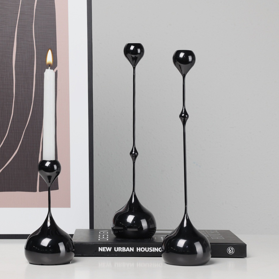 Minimalist Stainless Steel Candle Holder Decoration