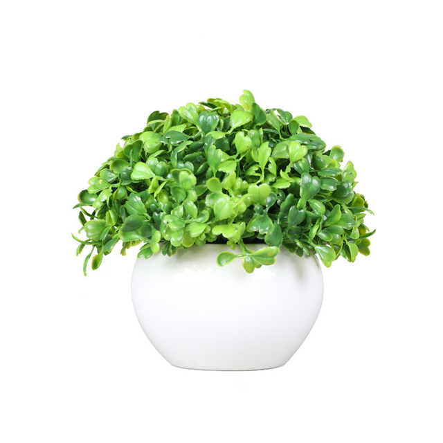 Mini Artificial Plants Potted Fake Plants in Ceramics Pots
