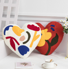 Love Embroidery Throw Pillow