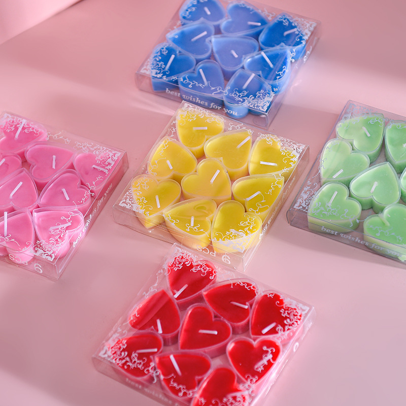 Romantic Valentine's Day Heart Shaped Candle 9pcs