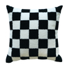 Checkerboard Towel Embroidered Throw Pillow