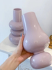 French Milk Purple Ceramic Vase