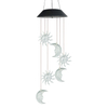 Solar Sun And Moon Wind Chimes Outdoor Garden Light