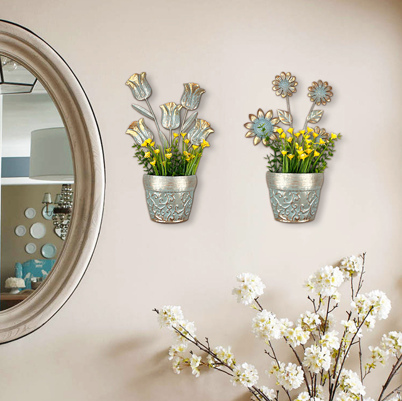Sliver Flowerpot Wall Decor