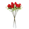 Artificial Red Rose Flowers Fake Silk Single Rose Home Wedding Decoration