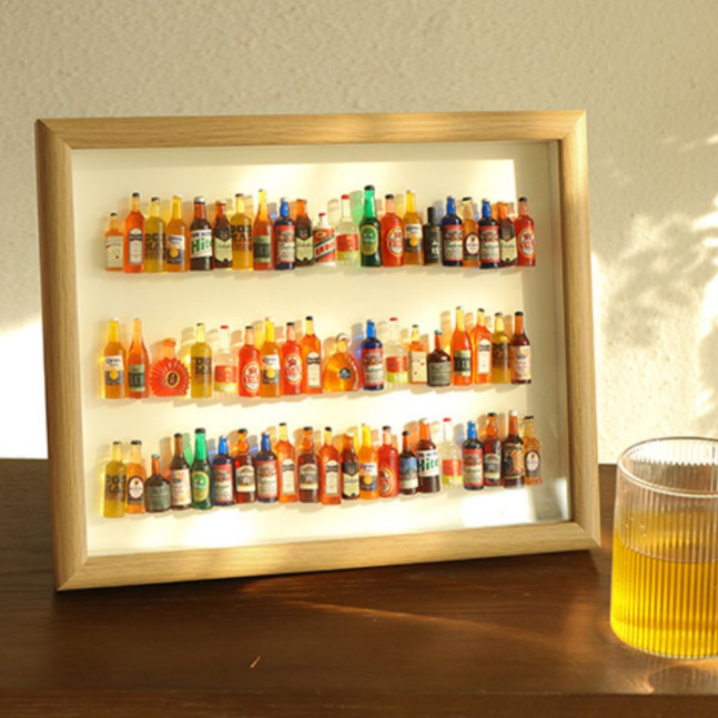 Diy Homemade Creative Small Wine Bottle Decoration Photo Frame
