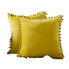 Modern Style Throw Pillow Velvet Ball Cushion 