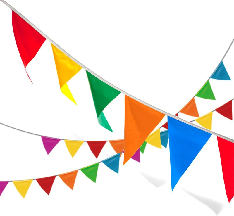 Multicolor String Bunting Flag Banner Hanging Decorations