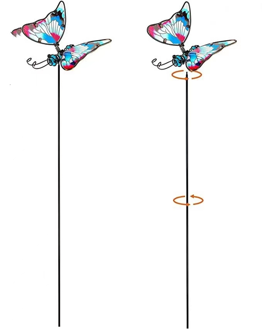 Butterfly Garden Stake Decor Yard Art Ornaments